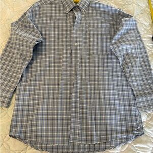 Duck Head Men's Gray Plaid Button Down Shirt